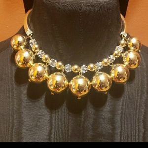 Gold statement necklace